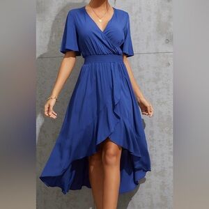 KORMEI | Women’s Casual Blue Dress with Sleeves - like new!
